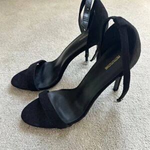 PrettyLittleThing Elegant Black Heels